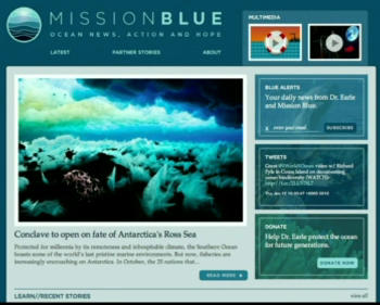 the Mission Blue website