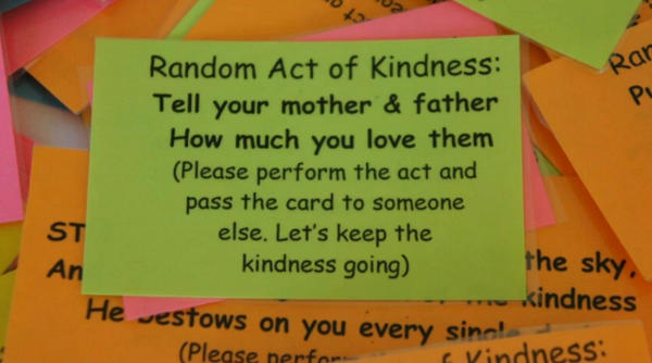 acts of kindness cards