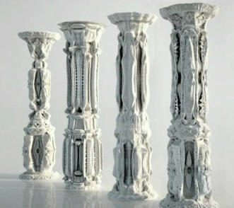 3D folded columns