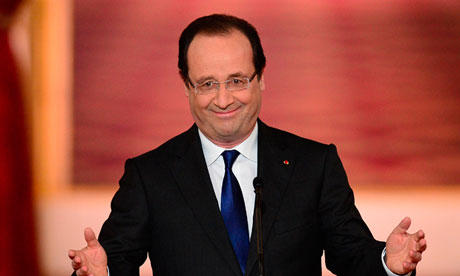 François Hollande, photo the Guardian