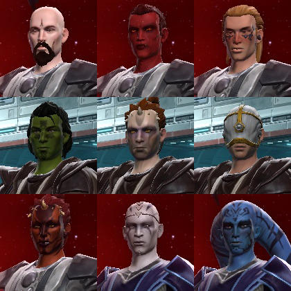 the races in SWTOR