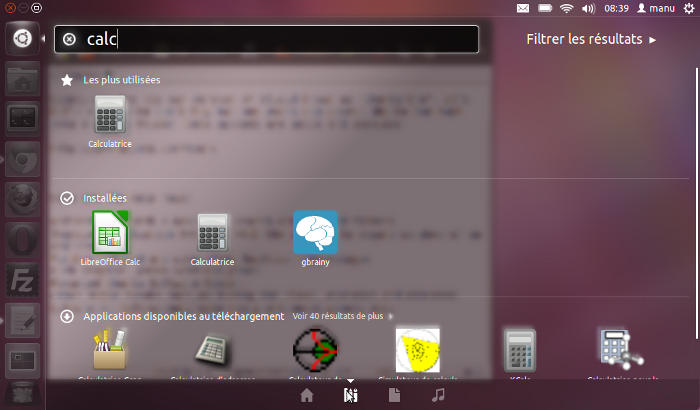 copie d'écran d'ubuntu 11.10