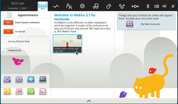 moblin linux screenshot
