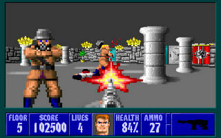 copie d'écran de Wolfenstein 3D