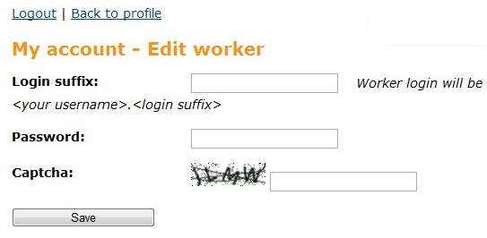 la page ajouter un worker sur Slush's pool