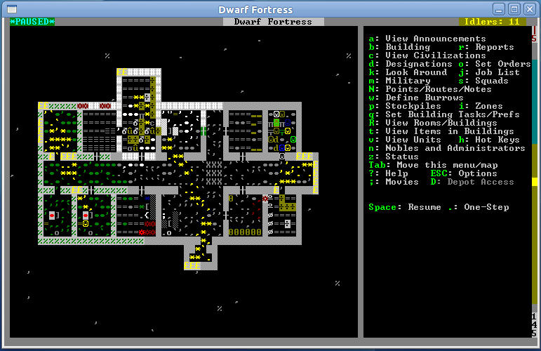 copie d'écran de Dwarf Fortress