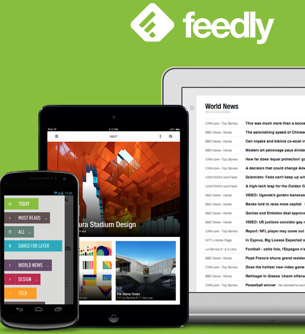 a promotional image from feedly