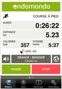 screenshot endomondo