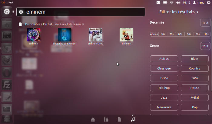 copie d'écran d'Ubuntu 11.10